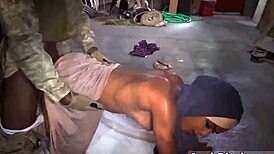 Sexy Arab Army Tease Dances Booty Drop Just 23km from Base for Petite Thrill