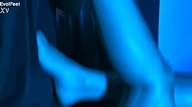 up close sniffing artemis' sweaty feet and toes