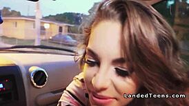 imagine picking up this small tits hitchhiker for huge cock fun