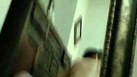 wife bends over taking deep anal pounding hard.