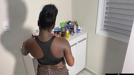 Pregnant Wife Pauses Chores for Hubby's Thick Cock in Her Tight Pussy Craving