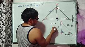 Asian nerd student teacher triangle math sex in bedroom close-up