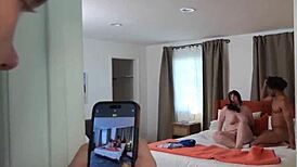 blackmailing my busty slut friends paige steele tony genius steve rickz into rough mmf fuck