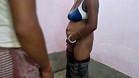 Damn, Indian Stepsis Takes Tight Pussy Creampie from Huge Cock in Cosplay Bunny!