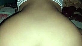 Hot stepsister reverse cowgirl pussy ride creampies stepbro deep inside