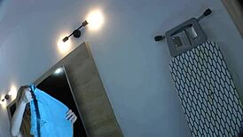 petite blonde teases pussy and ass flashing in steamy casting