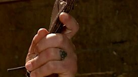 Intriguing Butt Plugged Lesbian Gets Fucked Hard in Tight Bondage