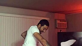 Black guy digs deep in white girls guts