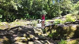 Young Fat Mommy's Hairy Pussy Flashed on Street Surprise Hunt