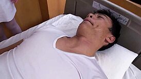 oh man petite teen nurse like 18+ seduces old asian guy at hospital work for uncensored creampie... rides cowgirl doggy rough missionary!