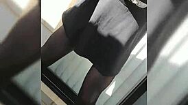 i slam my dildo deep in my ass right outside neighbors house