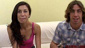 Monica Breeze slurps big cock sloppily then bends for doggystyle pounding