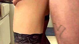 the neighbor fixed my sink then ripped clothes for rough creampie pounding wet pussy