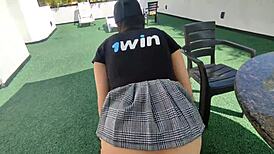 i couldn't resist fucking my hot stepsister's tight pussy in hotel quickie