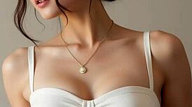 check out serene thai beauty in elegant lingerie by the poolside.