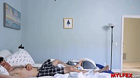 mylfex stepmom sneaks in stepsons room craving anus pounding doggystyle