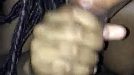 guy unloads thick cumshot all over her small perky tits