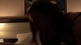 sexy milf deepthroats cock rides cowgirl and gulps mouthful cum