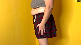 Cheating bbw femdom wife hairy pussy milks cum pov