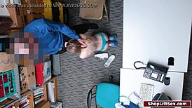 Teen Shoplifter's Office Deal Turns Into Lingerie Deepthroat Release