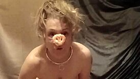 hey slave, bent over eating slop from the pig trough in this wild homemade session 😈🐷