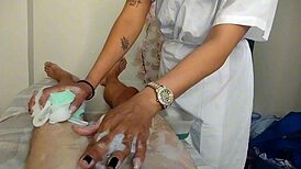 SEXY NURSE in Mexico Hospital SUCKS HUGE DICK!