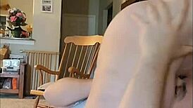 she starts gentle femdom on sofa but he creampies her wet pussy hard