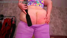 i spanked my bare ass like 100 times ouch!!