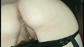 Vintage redhead whore rams leather gloves deep in ass 😈🧤