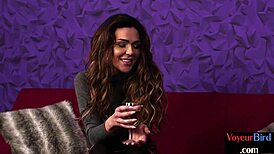 bigtit british babe fingers shaved pussy moaning voyeur dirty talk jerk instructions