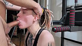 Workout Ends With Muscular Slut Fucked Better Than Cardio