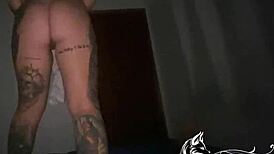 he wakes up to her hot blowjob from his friend's sister with big natural tits