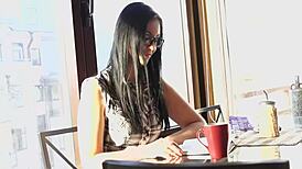 nerdy teen 18+ie gets her holes drilled completely shitless!!