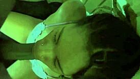 POV China chokes gags spits on hungali's massive black cock