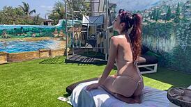 Italian milf Artemisia Love flaunts perfect tits and body on horny bikini vacation!