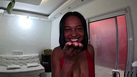 adriana alves returns after 20 years ripping lingerie for juicy latina pussy pounding in shower