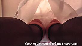 British Rosemary Delivers Kitchen Ass-To-Mouth With Stockings