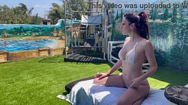 Italian milf Artemisia Love flaunts perfect tits and body on horny bikini vacation!