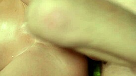 Venera Maxima swaps boxing gloves for double cocks in intense gym dp workout