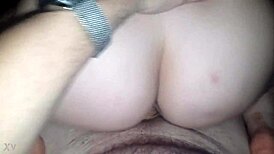 Amateur Milf Deepthroats and Rides Monster Cock with Her Big Tits Bouncing Pov
