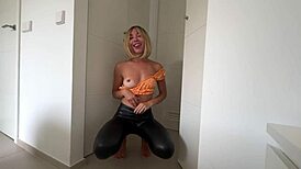 Teen begs for mouth stuffing after masturbation then takes hard fucking