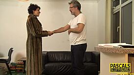 hey tied blindfolded milf sub how's that fingering feel in your bound lingerie?