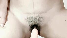 Lonely young asian squirts 3x dildo vibrator orgasms