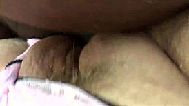 Hey busty mature, flash those huge tits and fat pussy in shorts then take black creampie?