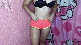 hey check out this flexible teen asian doing nude aerobics 😏💪