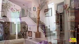 Redhead kinky lesbian chills poolside as girlfriend fingers her wet pussy deep