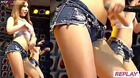 Naughty Korean Kpop dancers shake asses in steamy xxx routine