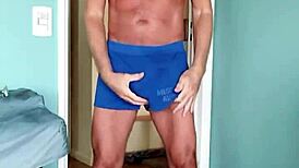 Pervy Papifachero's Thick Dad Cock Bulges Muscle Shorts!