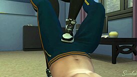 beurette dominated hard by arab femdom in intense cartoon session