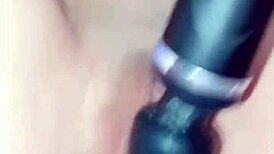 little latina fingers pussy squirts hard with toy